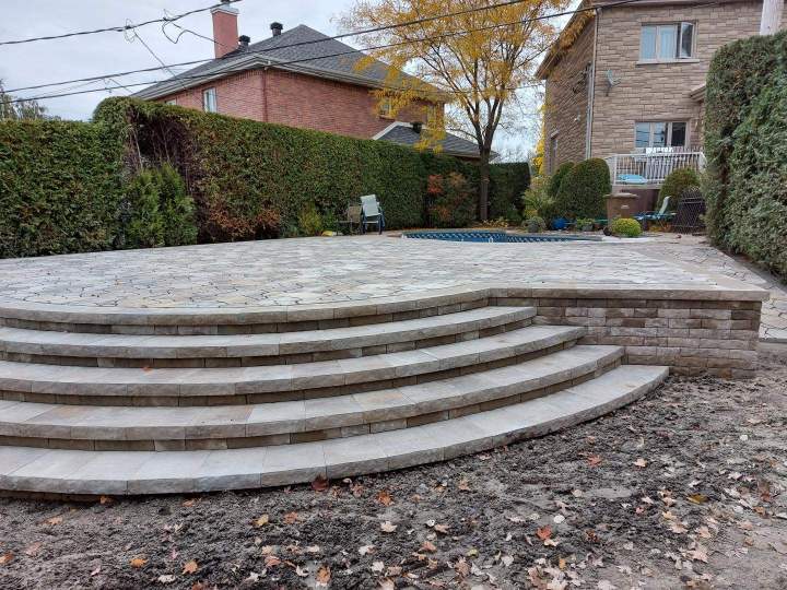 restauration de pavés affaissés Laval