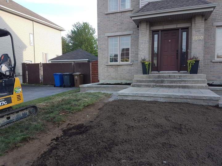 nivellement de terrain Laval